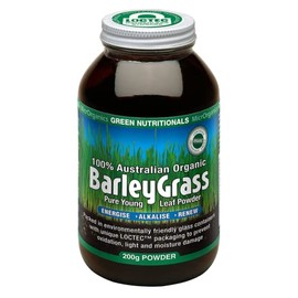 Green Nutritionals Australian 100% Organic Barleygrass 200g powder GMO Free
