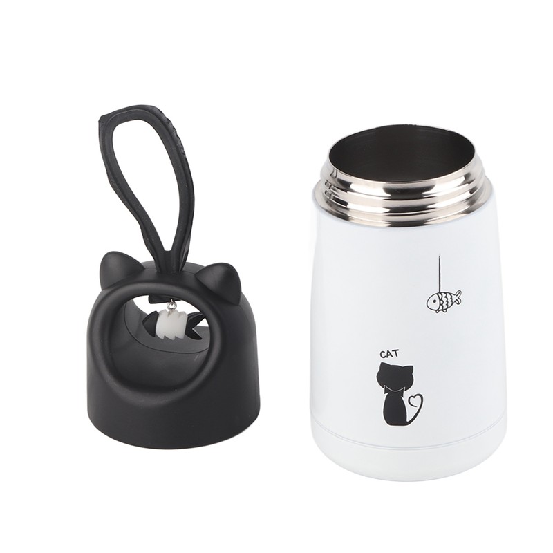 Cute Cartoon Stainless Steel Insulation Vacuum Cup Bottle with Pendant