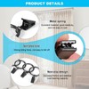 Curtains Ring Clip, Metal Curtain Ring with Hook, Sliding Eyelet
