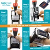 MaxMark Heavy Duty Self Inking Date Stamp with Phrase Emailed