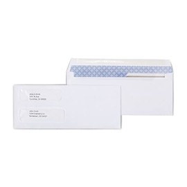 Staples Laser Check Size Gummed Security Tinted Business Envelopes, 3 5/8-inch x 8 7/8-inch , Wove White, 2000/Carton (ST381898-CCVS)