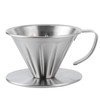 Stainless Steel Pour Over Coffee Dripper Cone Filter Cup Stand
