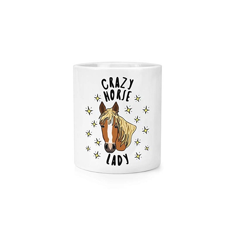Crazy Horse Lady Stars Makeup Brush Pencil Pot