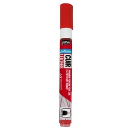 Pebeo Leather Paint Water-Based Acrylic Marker for Customizing and Repairing Leather and Synthetic Leather Products, Set Color (For Leather), Matte Color NO.63 Intense Thread