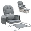 MABOZOO 6 PCS Glider Rocker Replacement Cushions with Storage Side