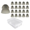 20 Pieces Hearing Aid Accessories, 1 Piece Storage Box, Dome