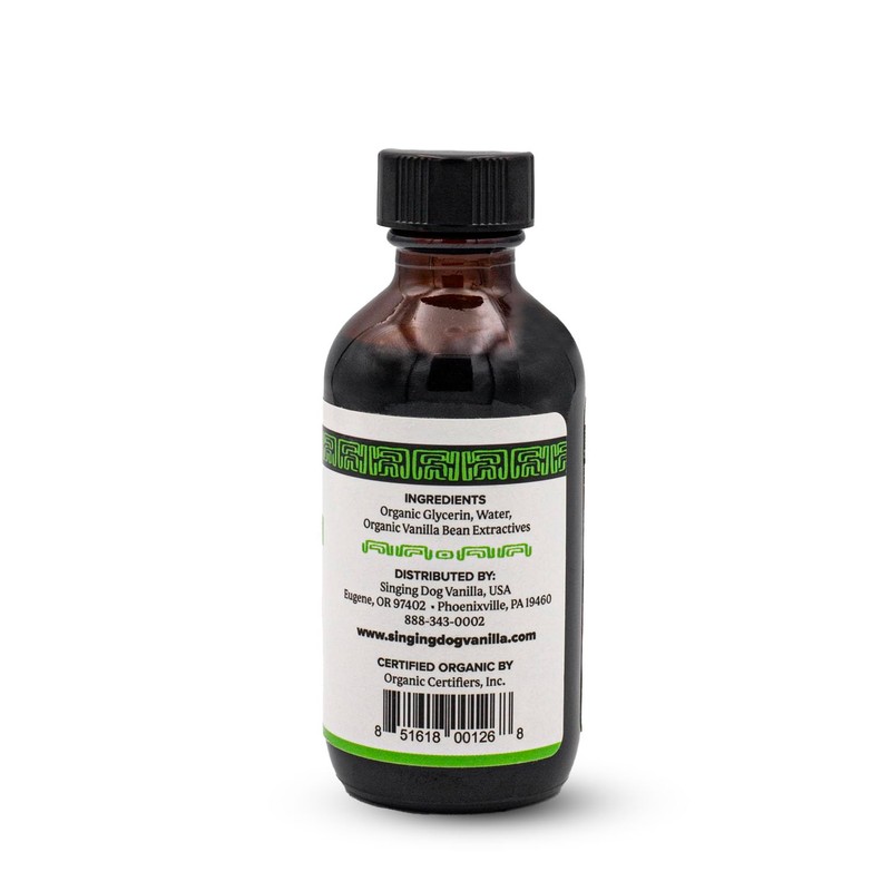 Singing Dog Vanilla, Pure Vanilla Flavor, Alcohol Free, Farm Grown