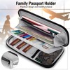 LUROON Passport Bag Family Travel Organiser with RFID Blocker Men
