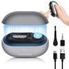 Electric Nail Clipper: 3-in-1 Automatic Fingernail Trimmer, Polisher & Clip Storage with LED Light, USB Rechargeable & 2 Speed Gears Automatic Safety 