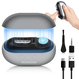 Electric Nail Clipper: 3-in-1 Automatic Fingernail Trimmer, Polisher & Clip Storage with LED Light, USB Rechargeable & 2 Speed Gears Automatic Safety 