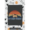 Planner: My Best Friend Cockapoo Striped Sunset Mountain Background -