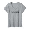Womens Minimalist Simple Designs for Minimalistic Capsule Wardrobe V-Neck T-Shirt