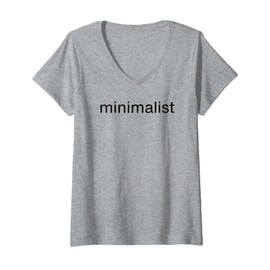 Womens Minimalist Simple Designs for Minimalistic Capsule Wardrobe V-Neck T-Shirt