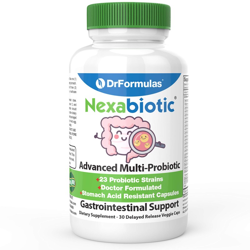 DrFormulas Nexabiotic 23 Probiotics For Women and Men with Lactobacillus