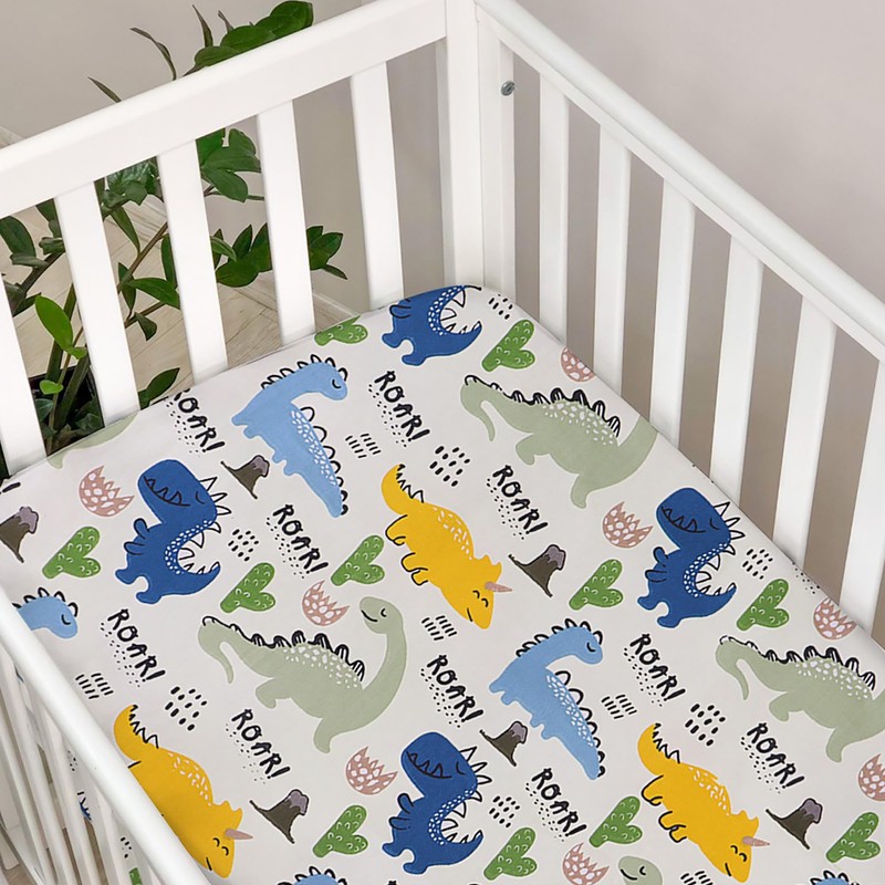 2 Pack Mini Crib Sheets 38'' x 24'', Soft Cotton