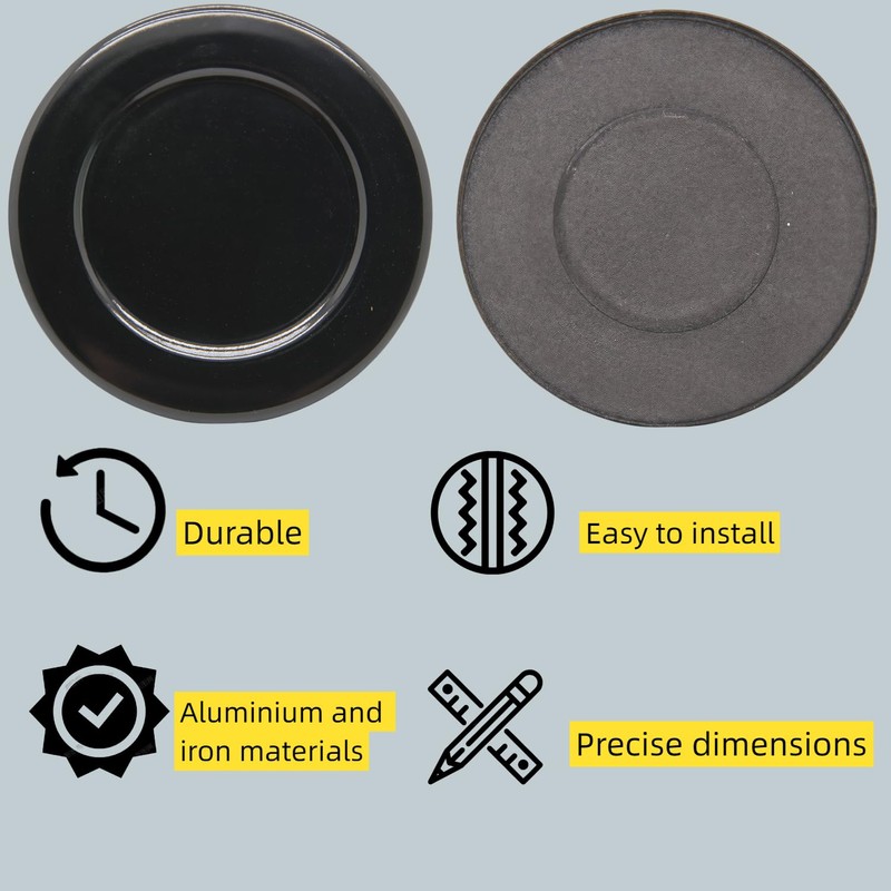4-Piece set of gas stove burner cover, Suitable for gas