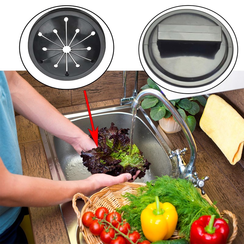 Garbage Disposal Splash Guards Collar Sink Baffle, Multi-Function Kitchen Drain