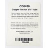 C&D CD8438/2 tee with 1/4" m. Flare Access on 3/8"