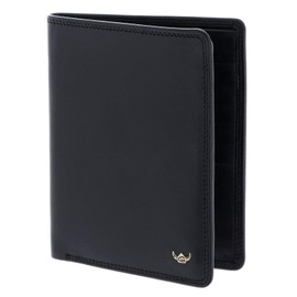 Golden Head Polo RFID Protect Billfold Coin Wallet Without Coin Department Black, black, rfid wallet
