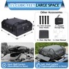 IDEALHOUSE 2024 New Rooftop Cargo Carrier Bag – 15 Cu