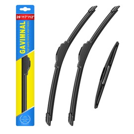 Gavimnal® 26"+17"+12" Windshield Wiper Blades Replacement For CR-V 2023 2022 2021 2020 2019 2018 2017,All-Season Front Rear Wiper Blades(Set of 3)