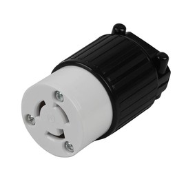 Nema L5-15R 15 Amp 125V 2 Pole 3 Wire Industrial Grade Locking Female Connector, Industrial Twist Lock L5-15 15-AMP AC Power Connector. LK-7311