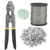 IThreeLuck 2 in 1 Wire Rope Crimping Tool Kit with