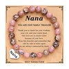 RFTWXHPN Nana Bracelet: Crystal Bead Bracelet for Grandma, 'You Are