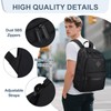 RAVUO Backpack for Men, Water Resistant Black School Backpacks Large