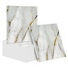 PGVALXOR 50 Sheets Marble-Effect Peel and Stick Wall Panels, Self-Adhesive