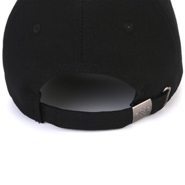 WODXCOR New York Trend Baseball Caps Fashion 100% Cotton Baseball Caps for Men and Women（Black）