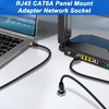XMSJSIY RJ45 CAT6A Panel Mount Adapter Threaded Fixed Mount Coupler