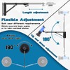 4.3ft/130cm Wall Mount Triangle Boom Arm, 180º Flexible Rotation, Save