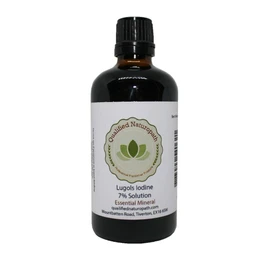 Lugols Iodine Solution 7% - 100ml - with Dropper Insert