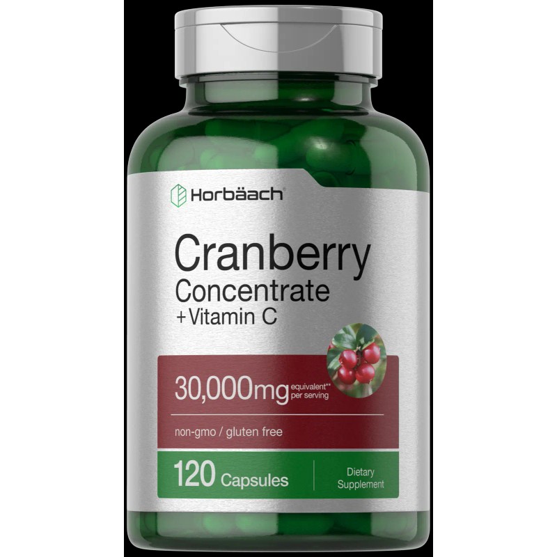 Horbäach Cranberry Pills | 120 Capsules | 30,000 mg +