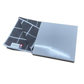 Imabari Towel, Boxed, Handkerchief, 1 Sheet, Gray, 9.8 x 9.8 inches (25 x 25 cm), Graph Check, Gift, Packaged, Petite Gift, Greetings, Present, Giveaway, Made in Japan, Return Item