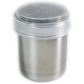 Stainless Steel Shaker Sifter Dispenser Duster Container for Flour, Sugar, Baking Soda, 1 Pack