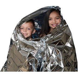 UMIXGENE Survival Emergency Mylar Thermal Blanket, Foil Space Blanket Designed for NASA, Body Warmer Blanket for Outdoor, First Aid, Camping Gear, Hiking Travel 1