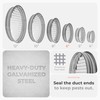 HVAC OV Galvanized Metal Duct End Cap - 6 Inch