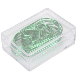 Paper Clips Prevent Slip Rust Proof Love Heart Shaped Decorative Cute Bookmark Metal Paperclips for Documents Green