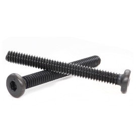 cSeao 10pcs Black 5/16-18 x 3-3/4" Socket Cap Screws Allen Head Bolts with One Hex Key