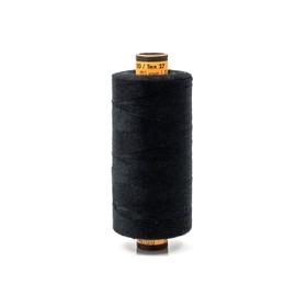 Amann Sewing Thread – Thickness 120 – Sewing Machine Yarn – 1000 m – Universal Thread – 100% Polyester (Black)