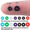 Alwonder 250-Pack Bait Stoppers Pegs Small Silicone Pegs for Pegging