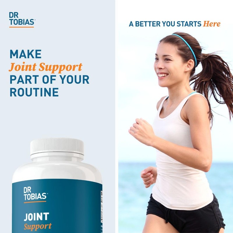 Dr. Tobias Joint Support Supplement with Glucosamine Chondroitin MSM, Supports