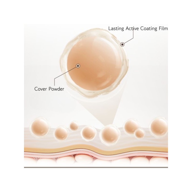 TFIT Layering Fit Cover Cushion 12g*2ea, Shade:W01 Vanilla