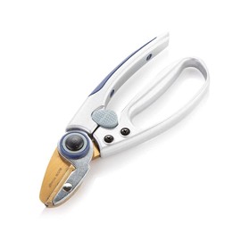 Alfresia Anvil Pruner Secateurs – Heavy Duty, Hardened Carbon Steel with 7-Inch Titanium Coating Blades, Easy Grip Handle and Safety Lock, Rust Resistant, Durable Cutters for Gardens, Trees, Hedges