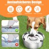 3L Water Bowl Dog Without Drooling Stainless Steel Water Bowl
