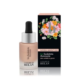 Helan I Colori - Nourishing Bio Brightening Foundation with Antiage Serum Drops & Jojoba Oil - Lightweight for a Glowing Effect, Long Lasting Makeup for All Complexions - Made in Italy, Dark, 15 ml