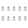 PATIKIL M10 Rivet Nuts, 10 Pcs 304 Stainless Steel Knurled