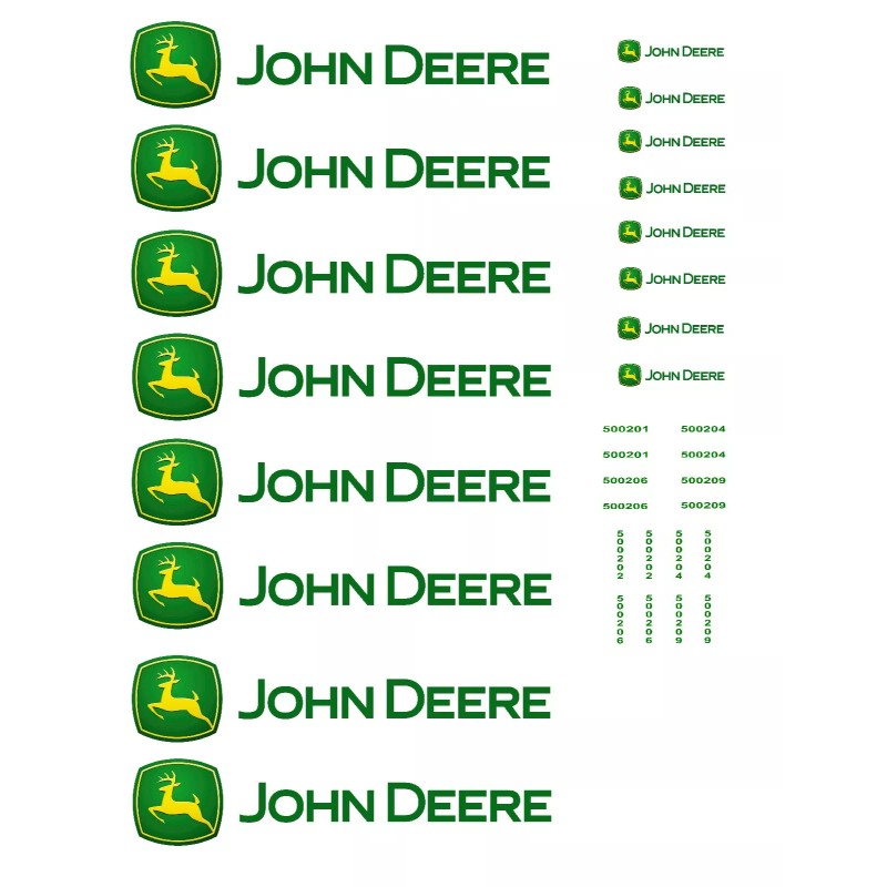 Unbranded O Scale Truck / Trailer Decals " John Deere